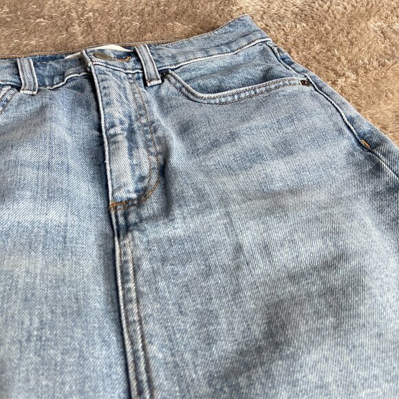 Denim Forum The Pin Up Light Wash Denim Skirt Size 26 - Picture 2 of 11